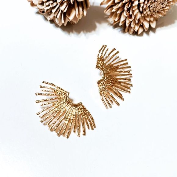 Sun radiant earrings M131 - Picture 3 of 7